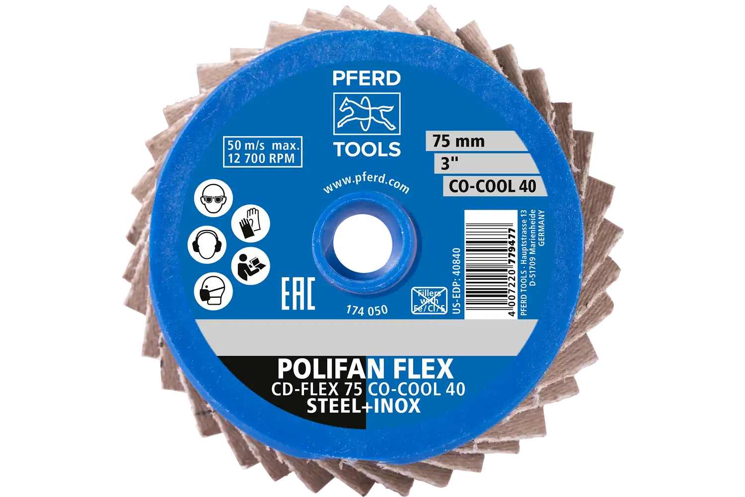 Disc abraziv cu prindere rapidă (sistem COMBIDISC) CDR-FLEX 75 CO-COOL 60 3