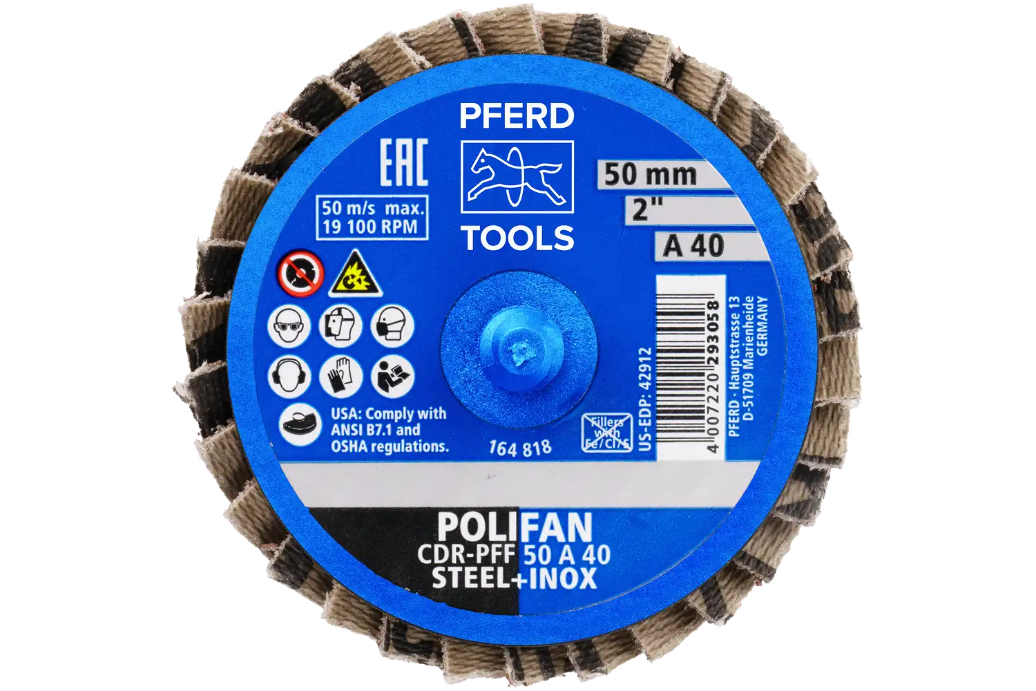 Disc lamelar frontal (POLIFAN) CDR PFF 50 A 40 3