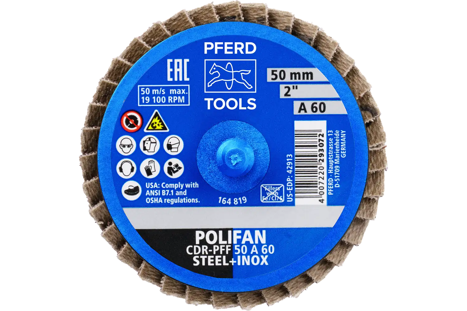 Disc lamelar frontal (POLIFAN) CDR PFF 50 A 60 3