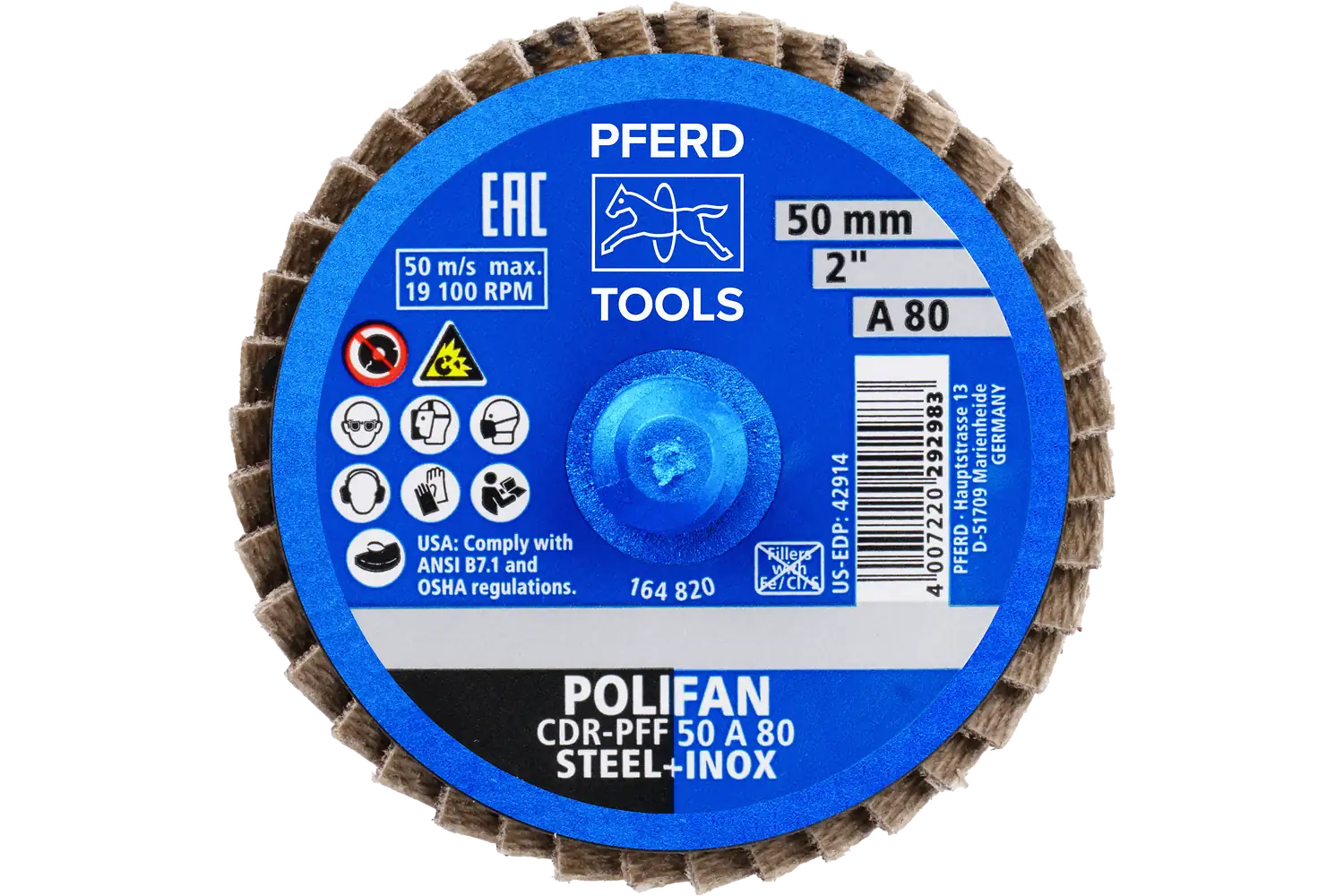 Disc lamelar frontal (POLIFAN) CDR PFF 50 A 80 3