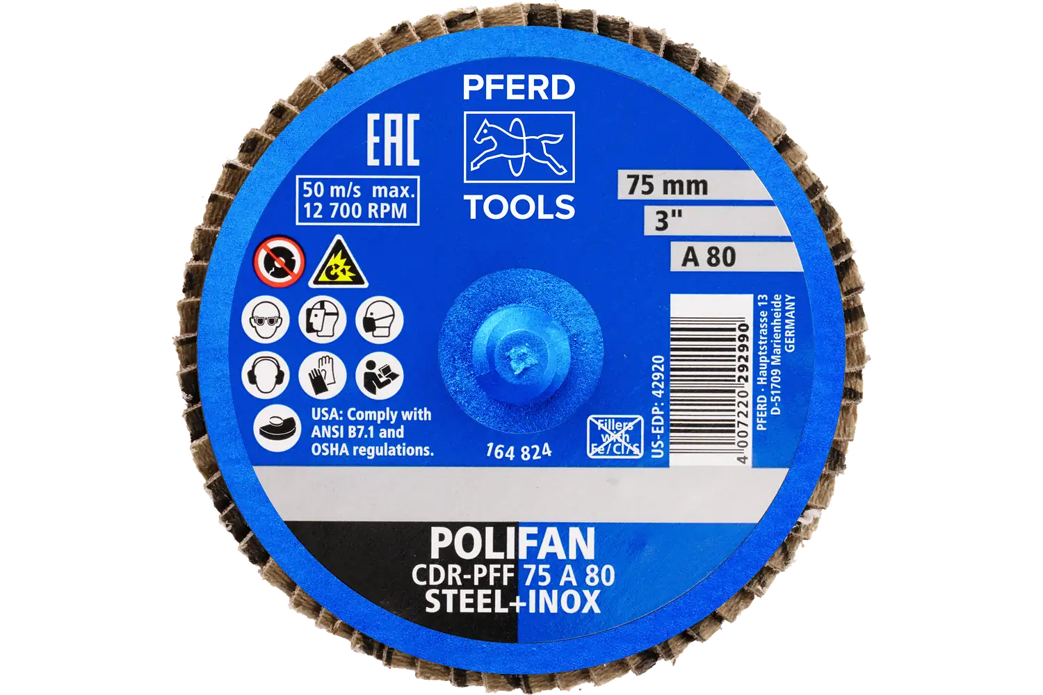 Disc lamelar frontal (POLIFAN) CDR PFF 75 A 80 3
