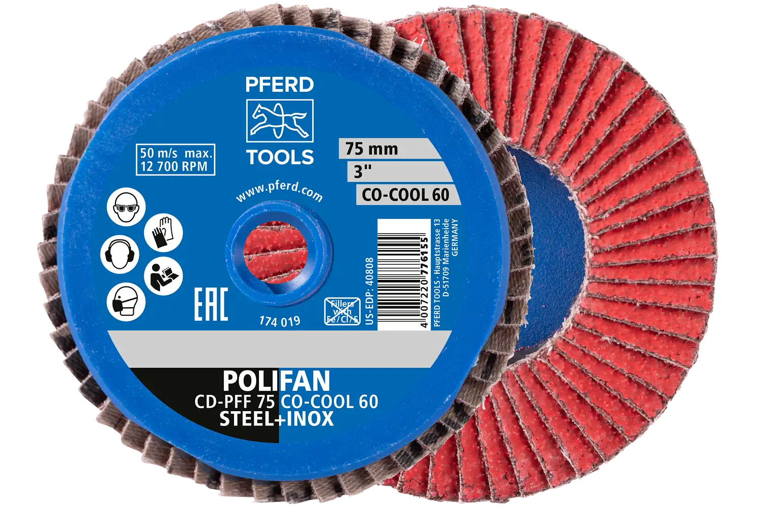 Disc lamelar frontal (POLIFAN) CDR-PFF 75 CO-COOL 40