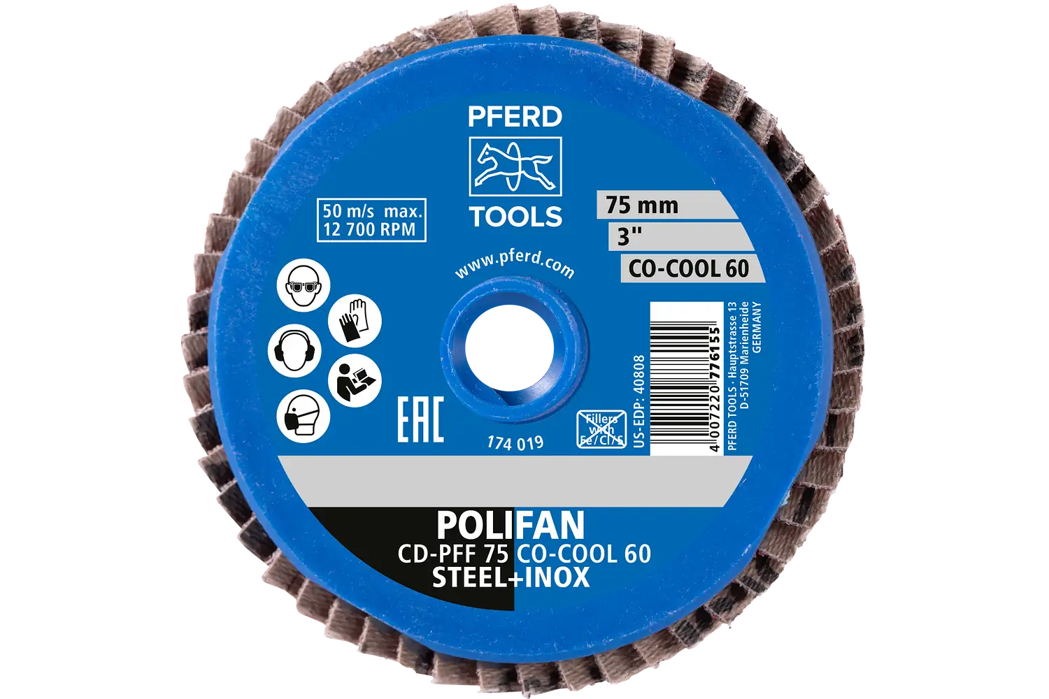 Disc lamelar frontal (POLIFAN) CDR-PFF 75 CO-COOL 80 3