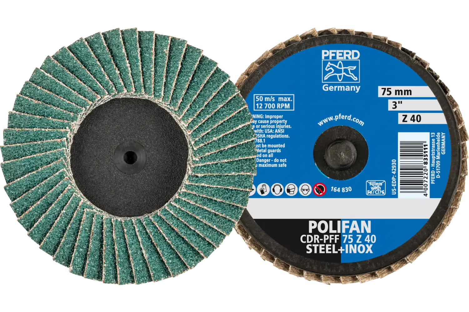 Disc lamelar frontal (POLIFAN) CDR PFF 75 Z 40
