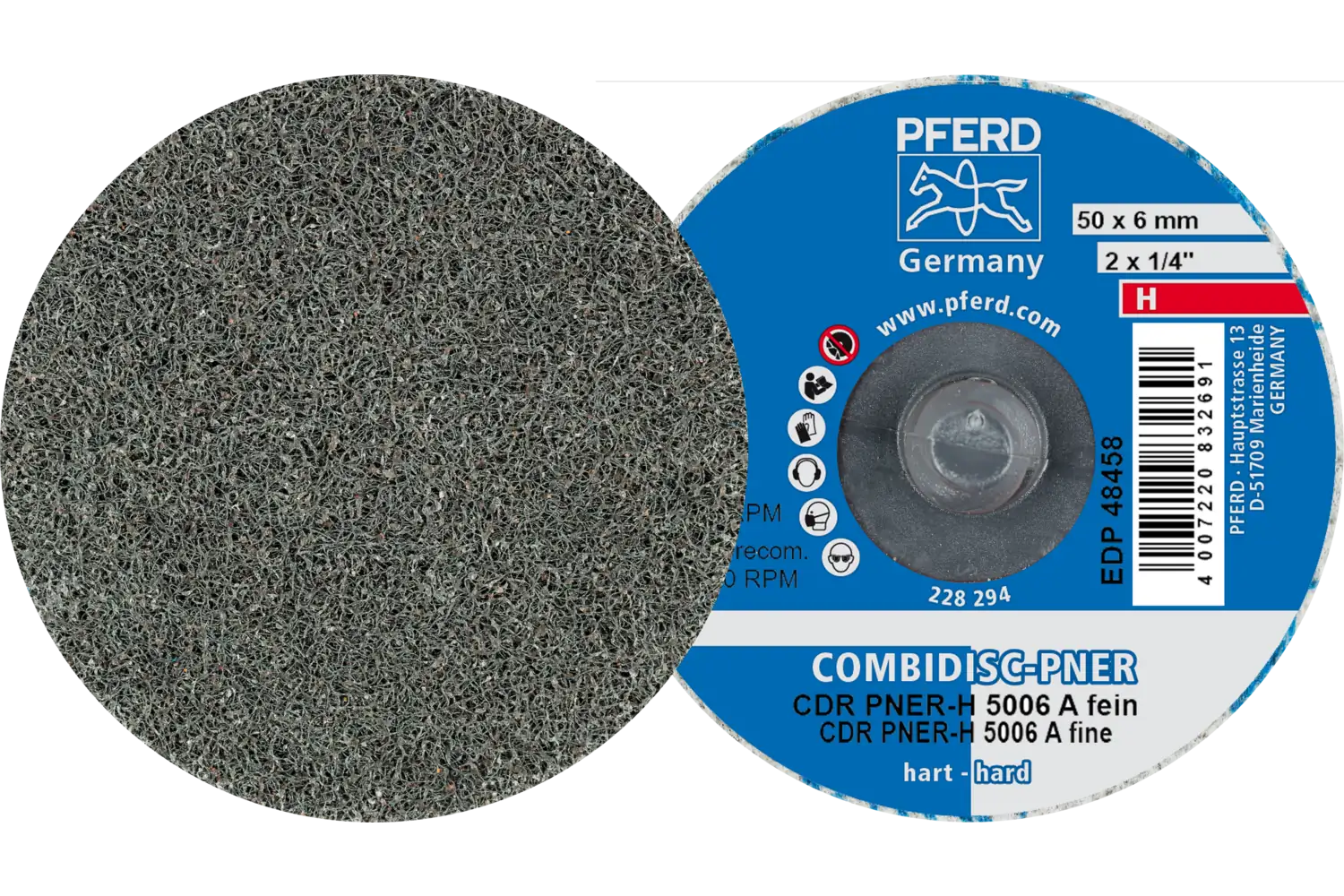 Disc abraziv cu prindere rapidă (sistem COMBIDISC) CDR PNER-H 5006 A F
