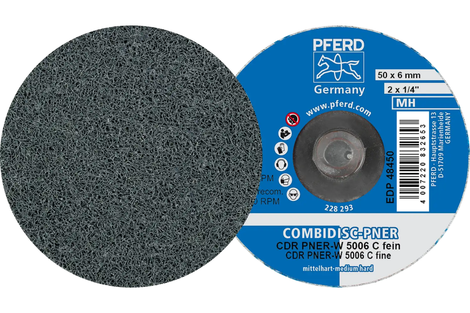 Disc abraziv cu prindere rapidă (sistem COMBIDISC) CDR PNER-MH 5006 SiC F