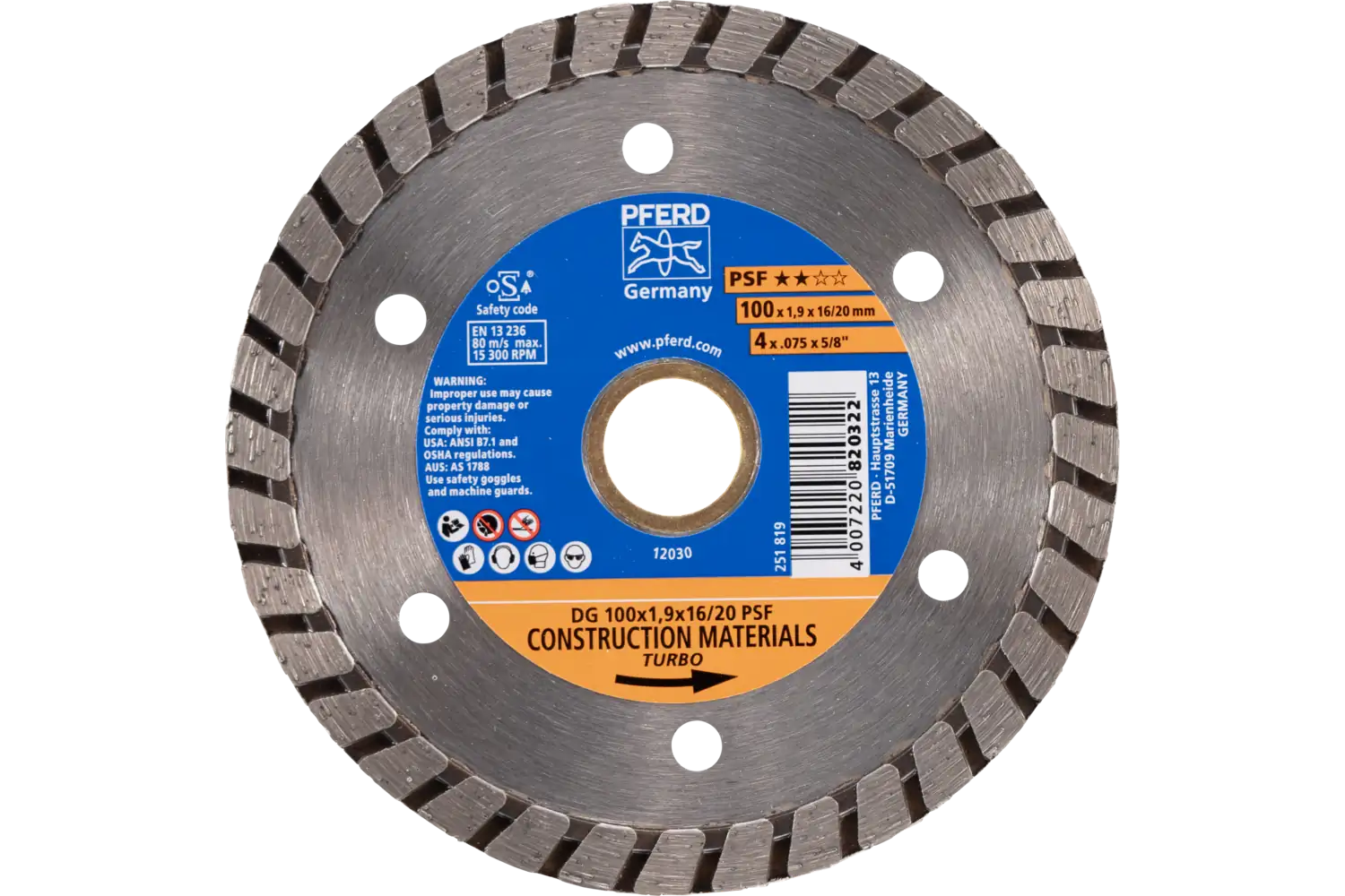 Disc diamantat de debitat / Lamă diamantată DG 100x1.9x16/20 START