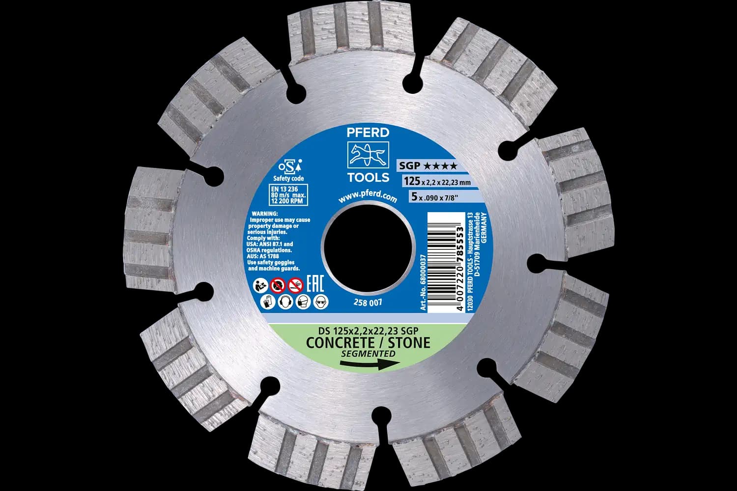 Disc de debitat diamantat DS 115 x 2.2 x 22.23 SGP