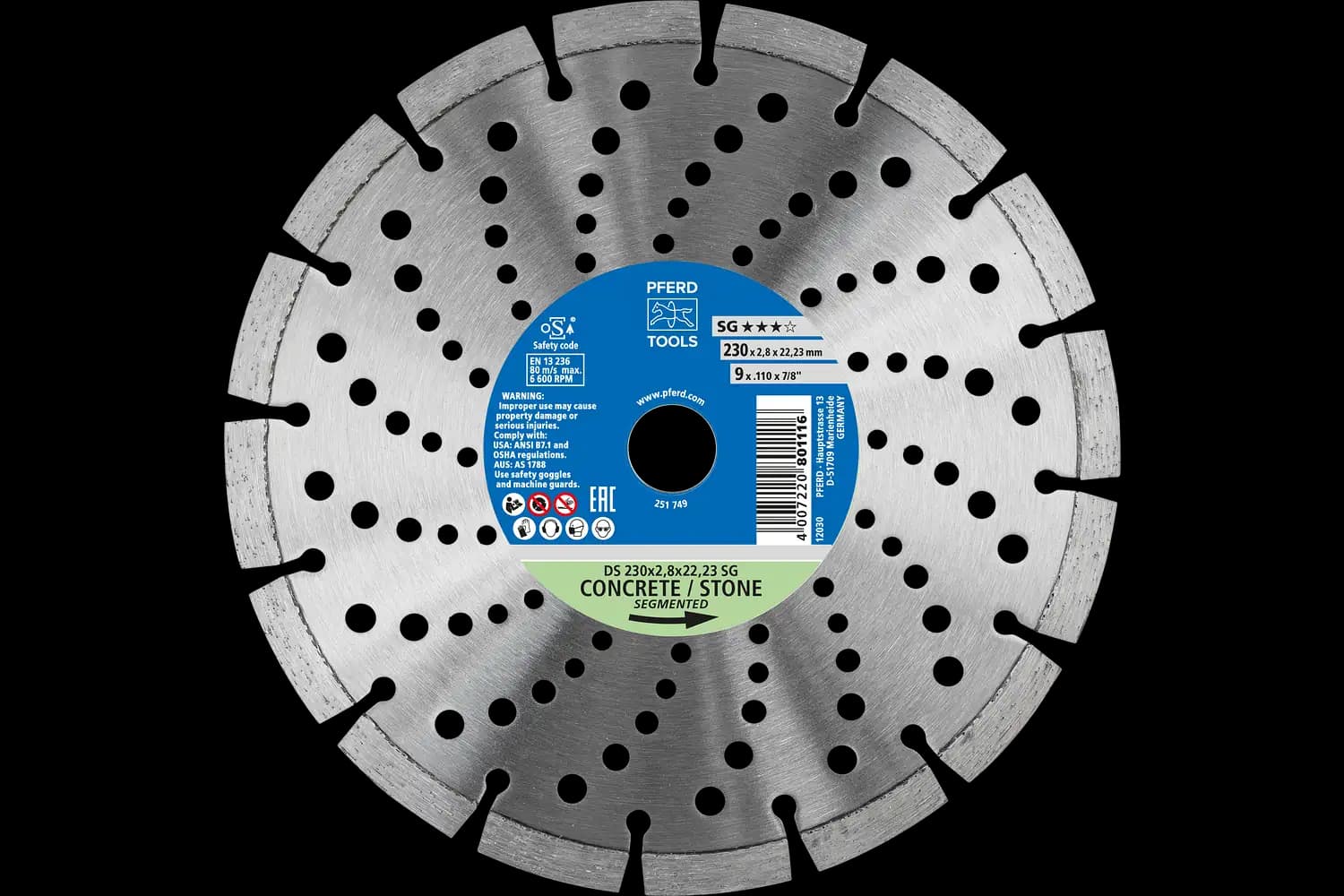 Disc de debitat diamantat DS 230 x 2,8 x 22,23 SG