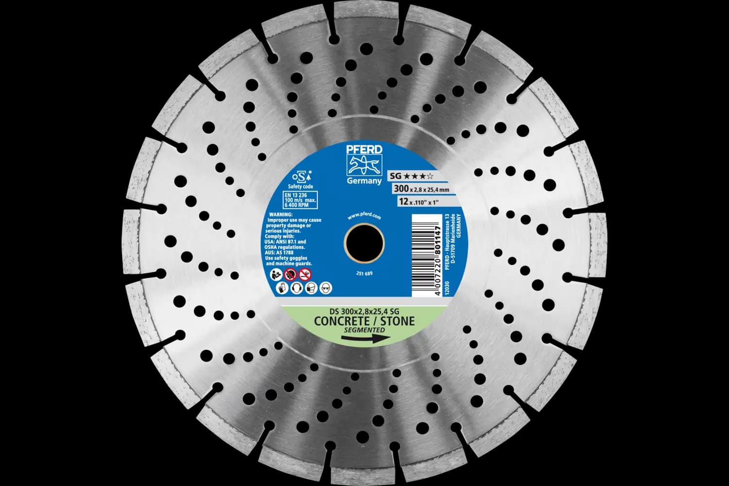 Disc de debitat diamantat DS 300 x 2,8 x 25,4 SG
