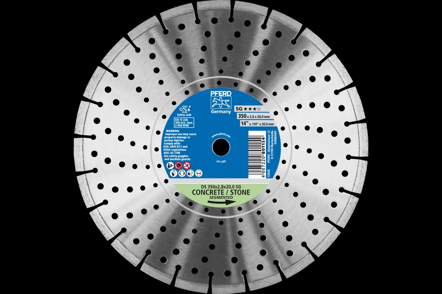 Disc de debitat diamantat DS 350 x 2,8 x 20,0 SG