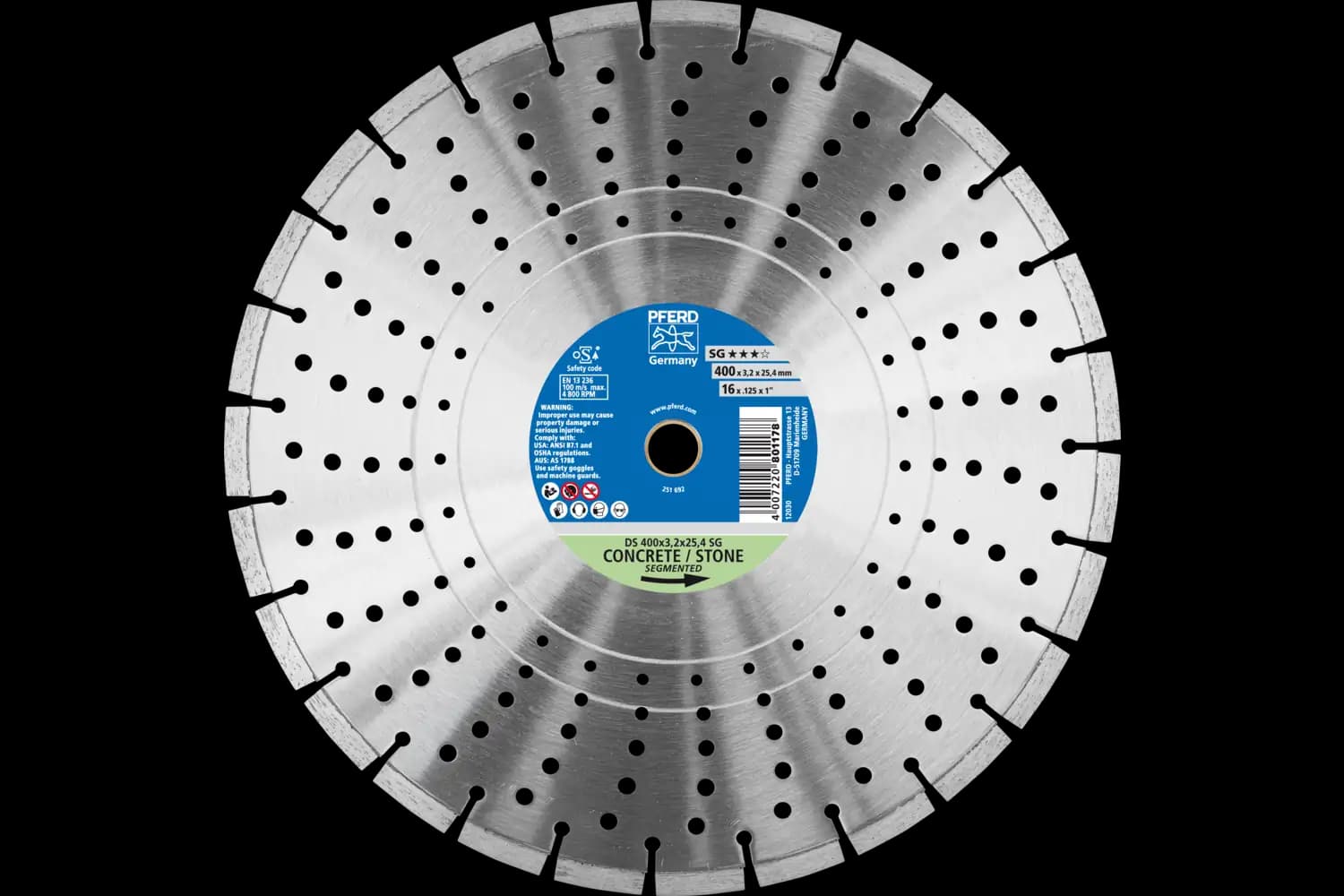 Disc de debitat diamantat DS 400 x 3,2 x 25,4 SG