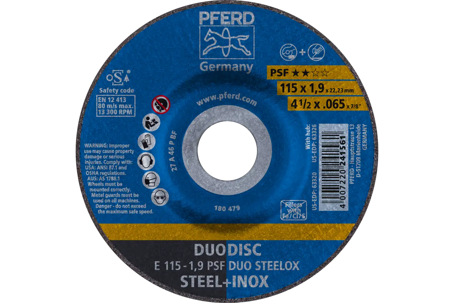 Duodisc E E 115-1,9 PSF DUO STEELOX