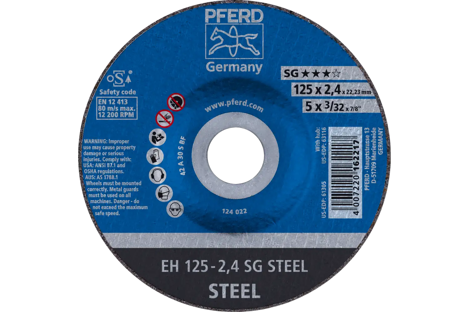 Disc de debitat (tăiere) EH 125-2,4 SG STEEL