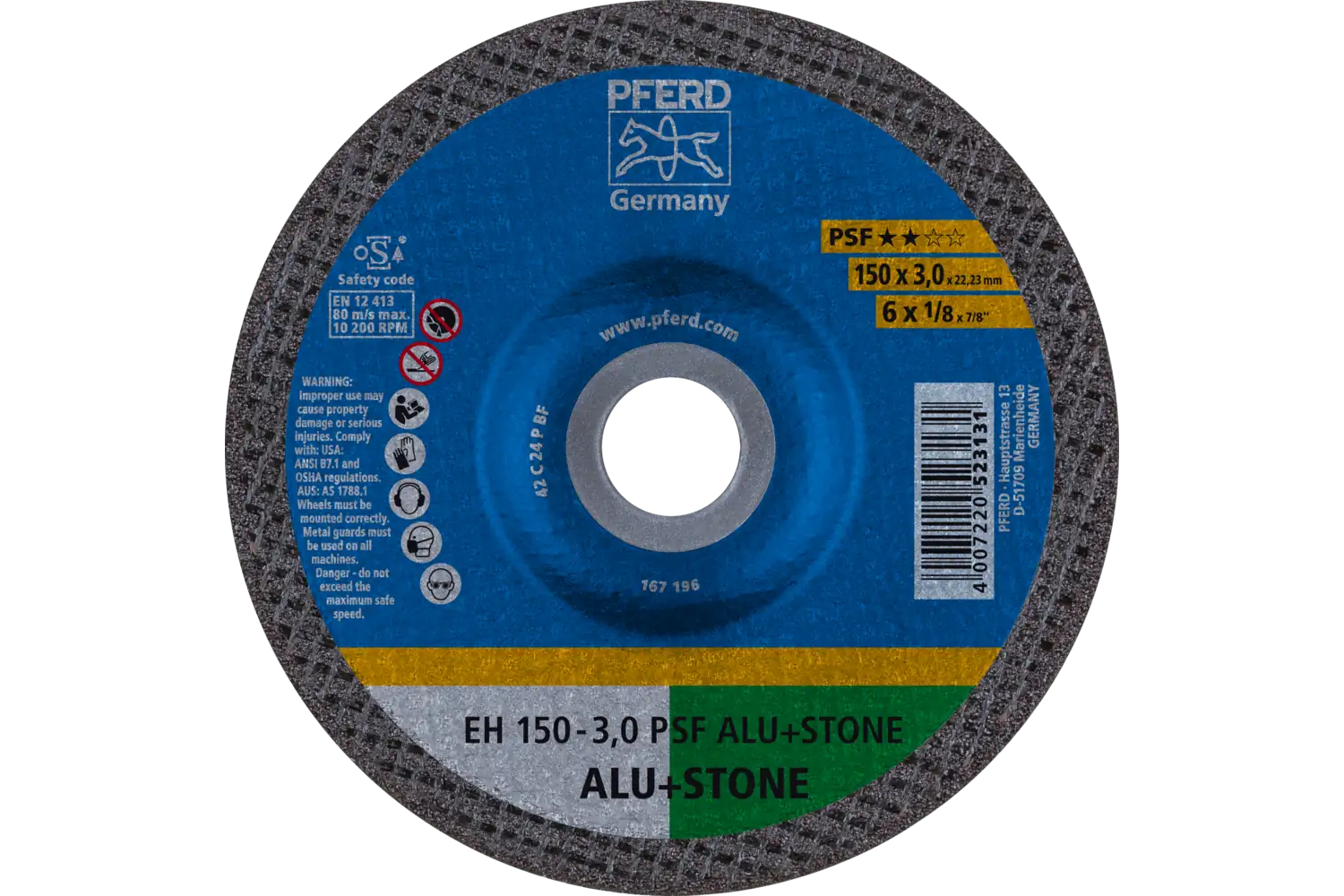 Disc de debitat (tăiere) EH 150-3,0 PSF ALU+STONE