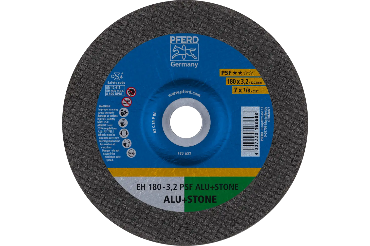 Disc de debitat (tăiere) EH 180-3,2 PSF ALU+STONE
