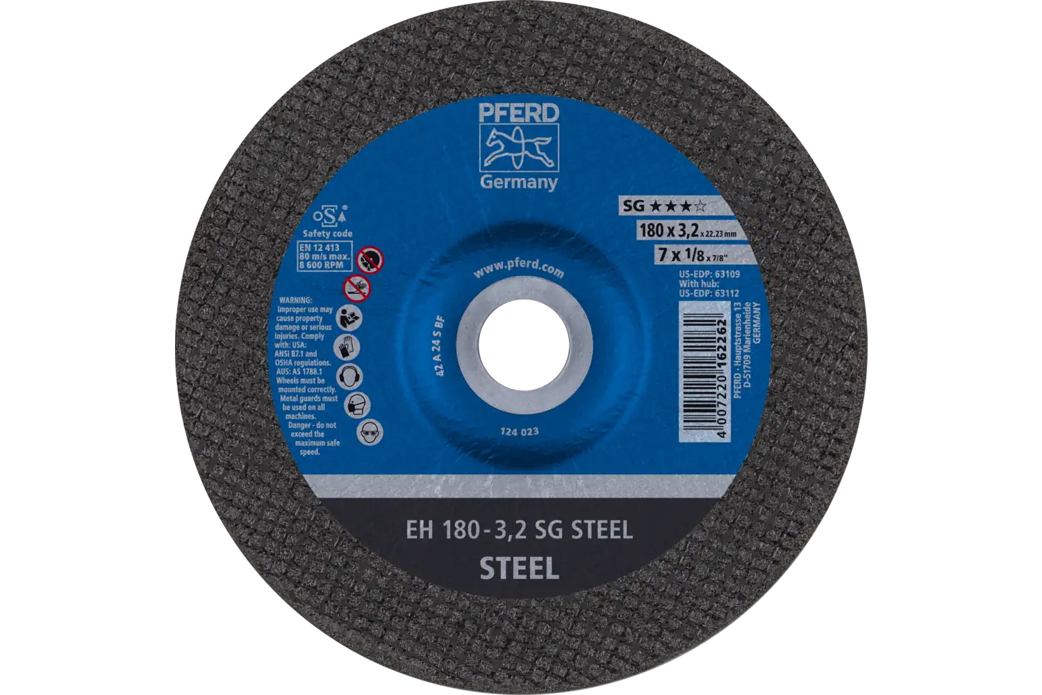 Disc de debitat (tăiere) EH 180-3,2 SG STEEL