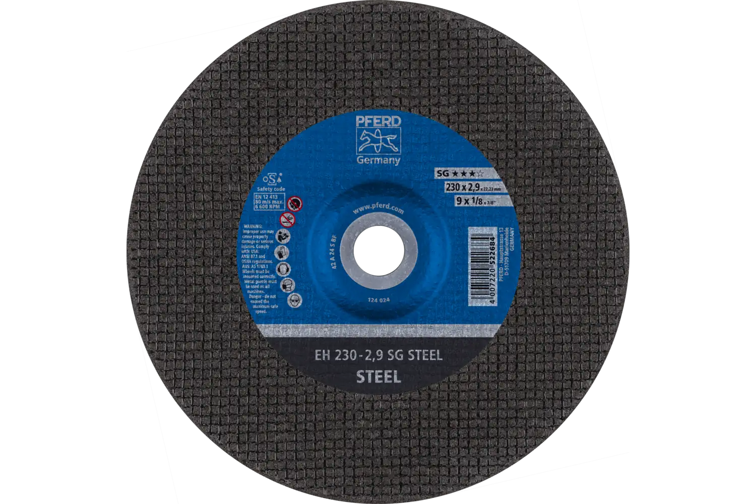 Disc de debitat (tăiere) EH 230-2,9 SG STEEL