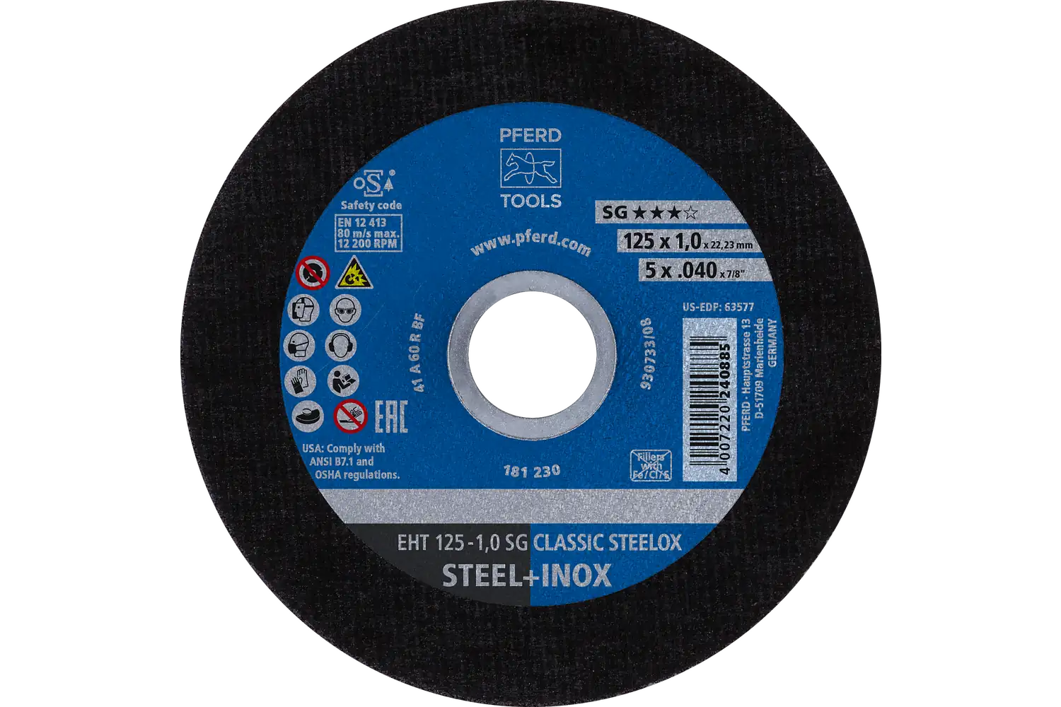 Disc de debitat (tăiere) EHT 125-1,0 SG CLASSIC STEELOX