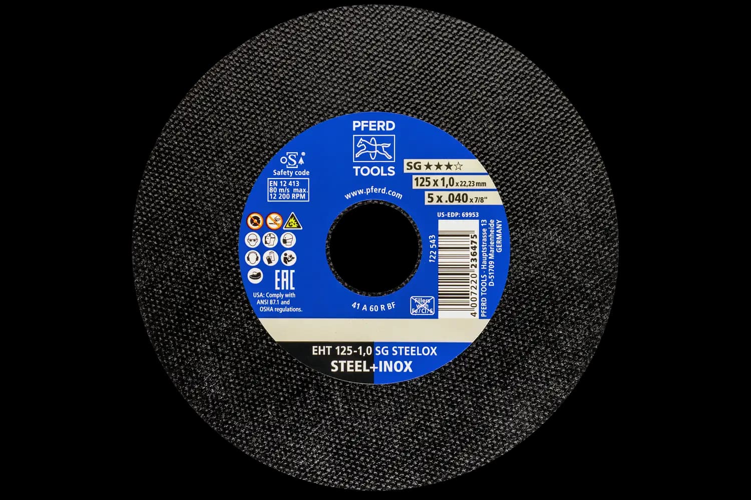 C/O Wheel EHT 125-1,0 SG STEELOX (5)