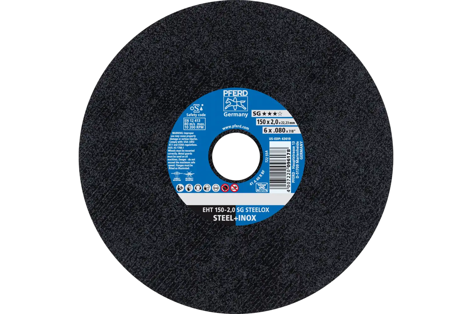 Disc de debitat (tăiere) EHT 150-2,0 SG STEELOX