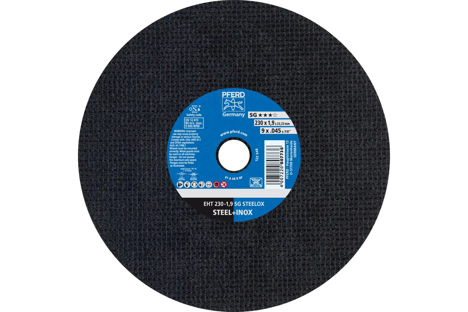 Disc de debitat (tăiere) EHT 230-1,9 SG STEELOX