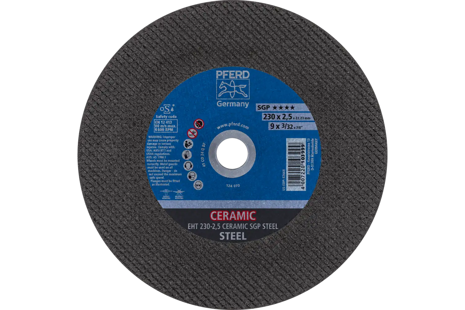 Disc de debitat (tăiere) EHT 230-2,5 CERAMIC SGP STEEL