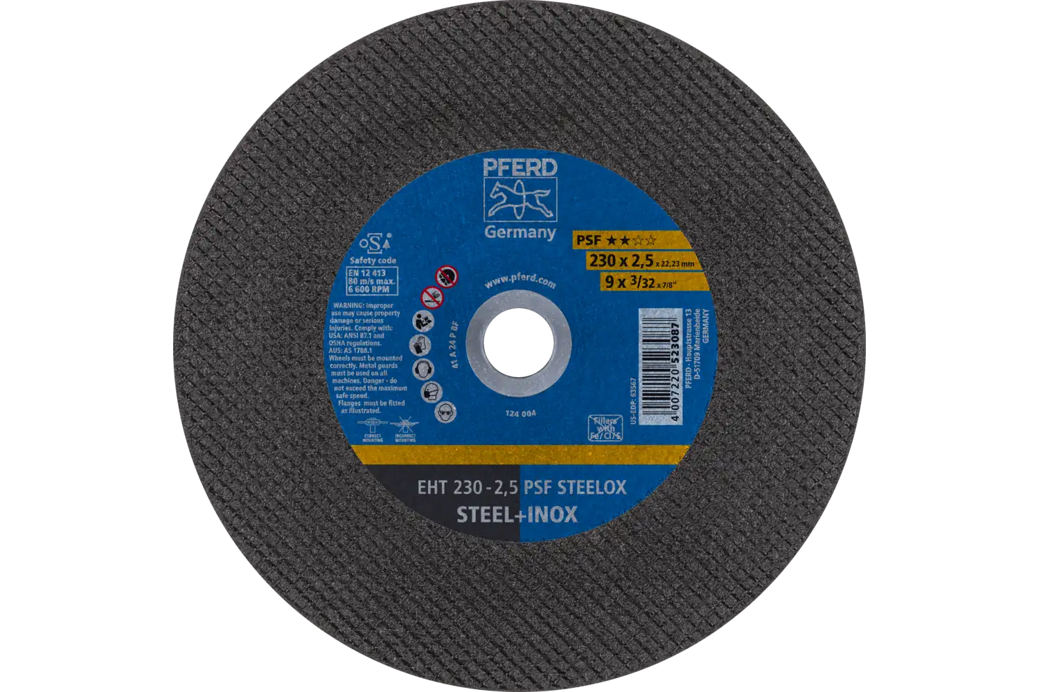 Disc de debitat (tăiere) EHT 230-2,5 PSF STEELOX