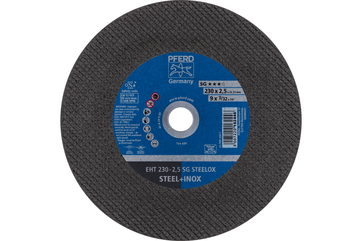 Disc de debitat (tăiere) EHT 230-2,5 SG STEELOX
