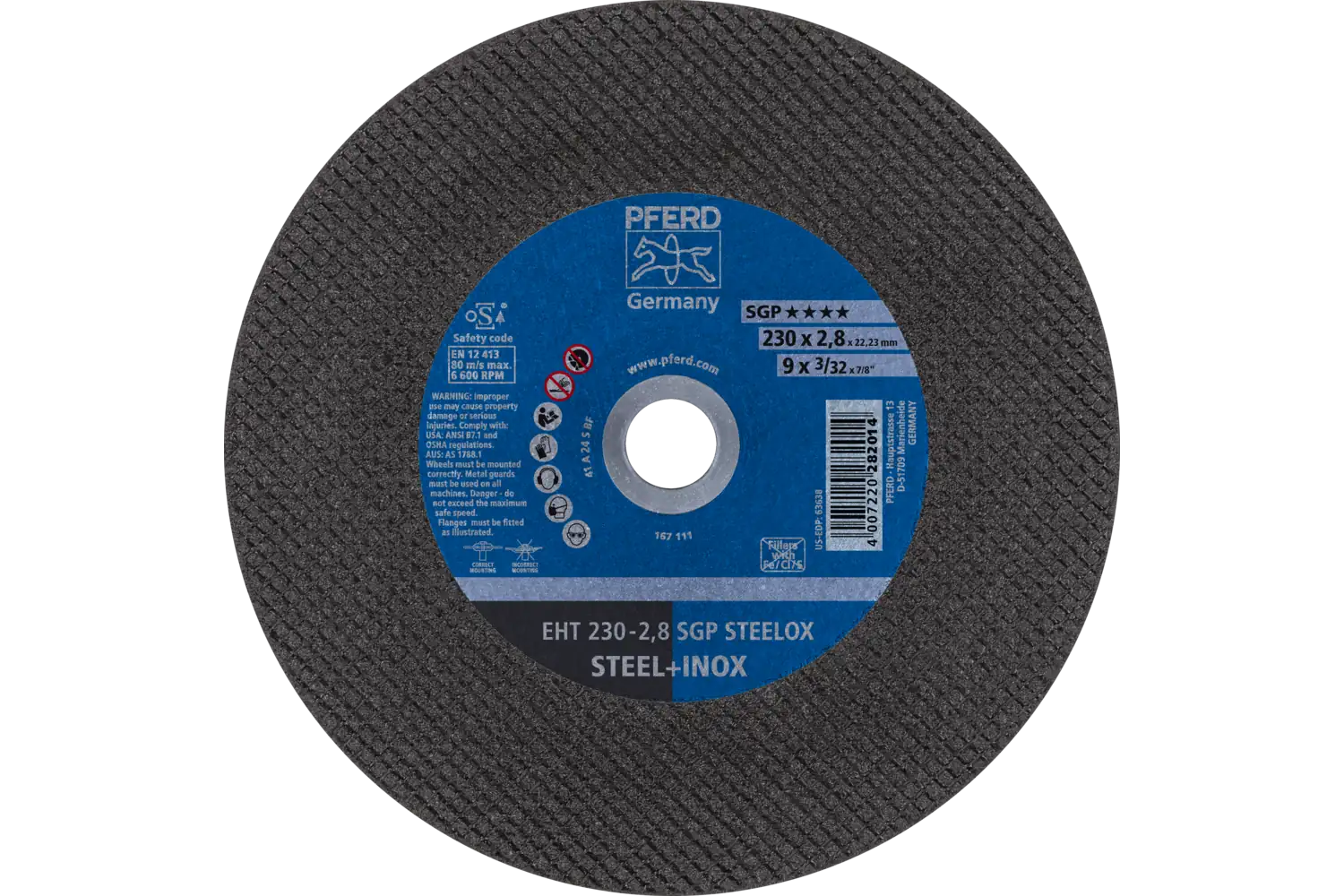 Disc de debitat (tăiere) EHT 230-2,8 SGP STEELOX