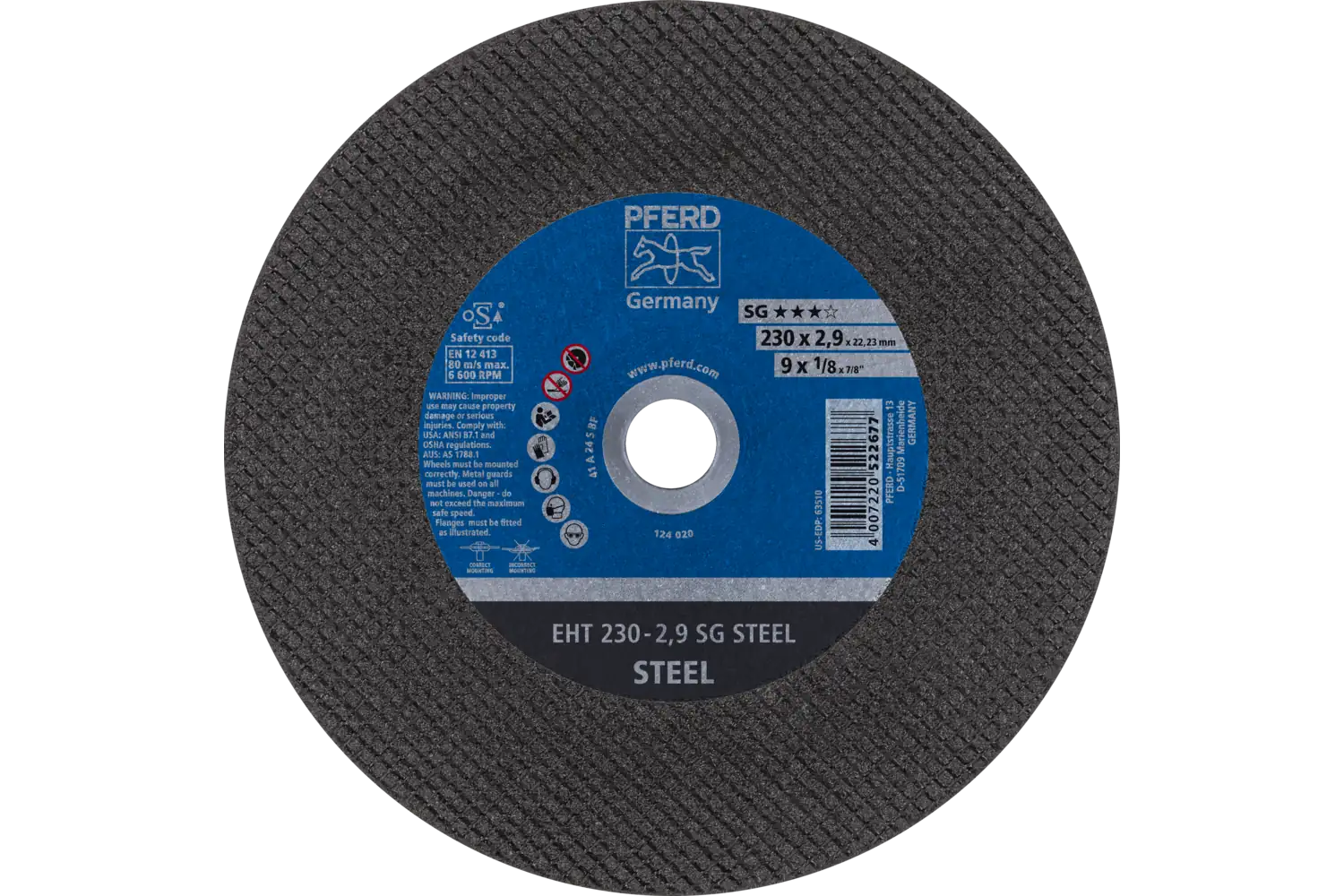 Disc de debitat (tăiere) EHT 230-2,9 SG STEEL