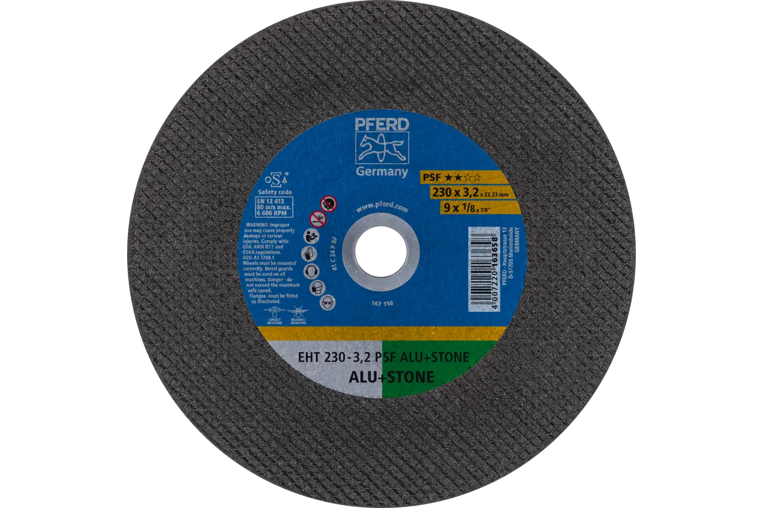 Disc de debitat (tăiere) EHT 230-3,2 PSF ALU+STONE