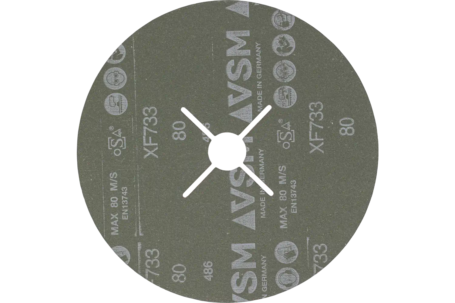 Disc abraziv de șlefuire FS 180-22 CO-ALU 80