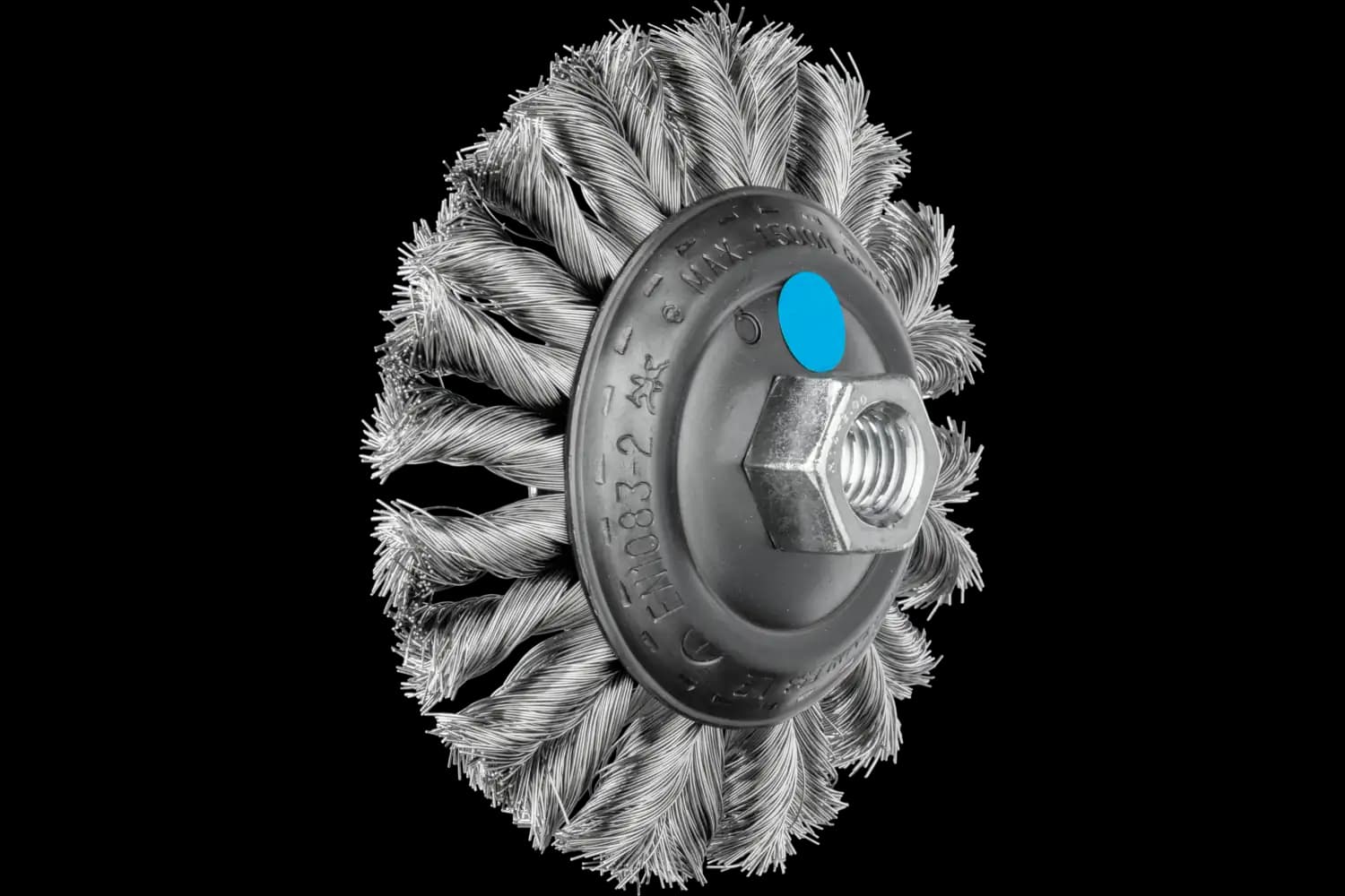 Perie industrială din sârmă de oțel POS KBG 11515/M14 CT INOX 0,35