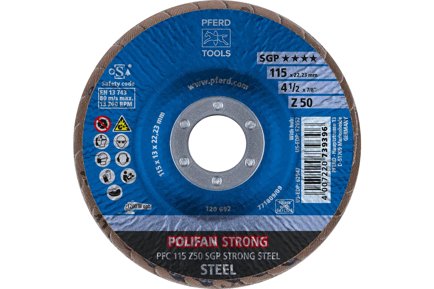 Disc lamelar frontal (POLIFAN) PFC 115 Z 50 SGP STRONG STEEL