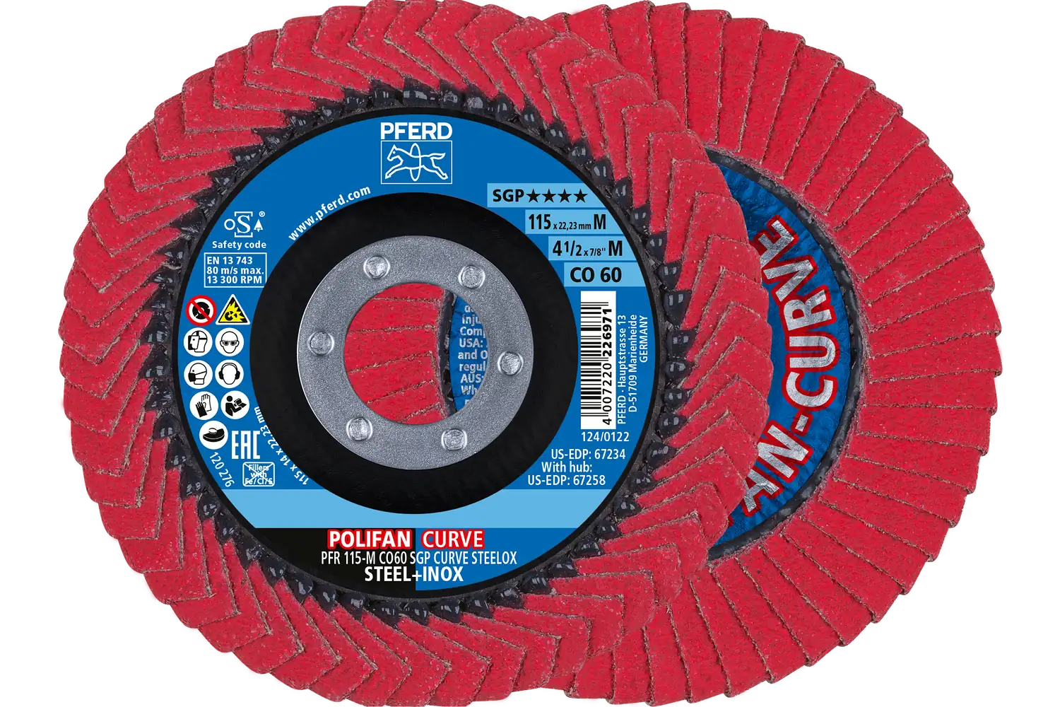 Disc lamelar frontal curb (PFR) PFR 115-M CO 60 SGP CURVE STEELOX (POS 2)