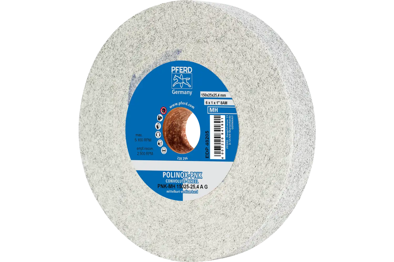 Corp abraziv nețesut cu tijă (POLINOX) PNK-MH 15025-25,4 A G