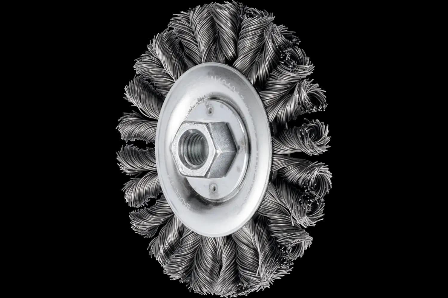 Perie circulară împletită (heavy-duty) din sârmă de oțel POS RBG 11512/M14 CT ST 0.50 HD