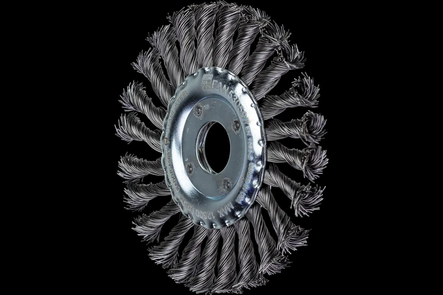 Perie circulară împletită (heavy-duty) din sârmă de oțel POS RBG 12512/22,2 ST 0,50