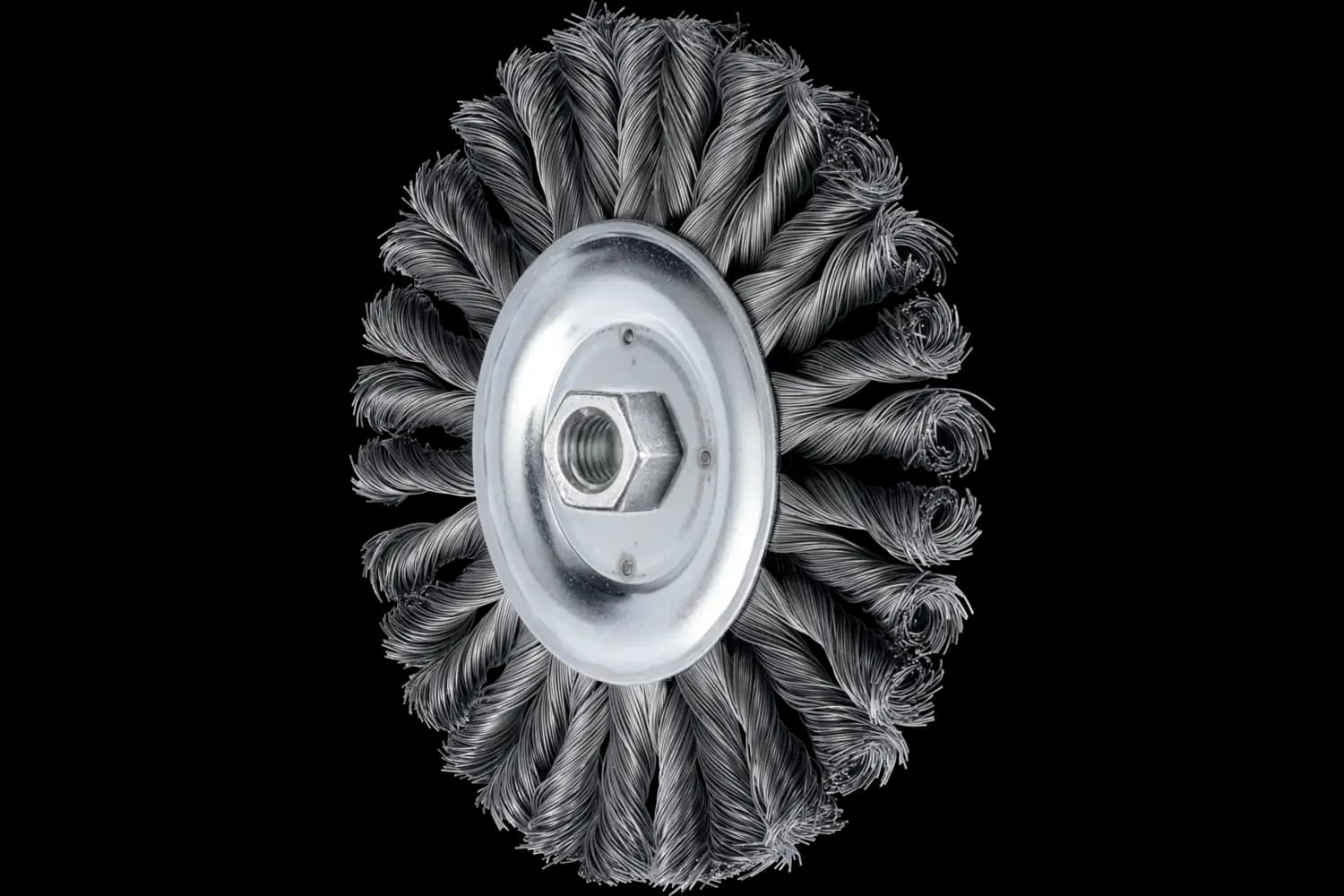 Perie circulară împletită (heavy-duty) din sârmă de oțel POS RBG 17813/M14 CT ST 0.50 HD
