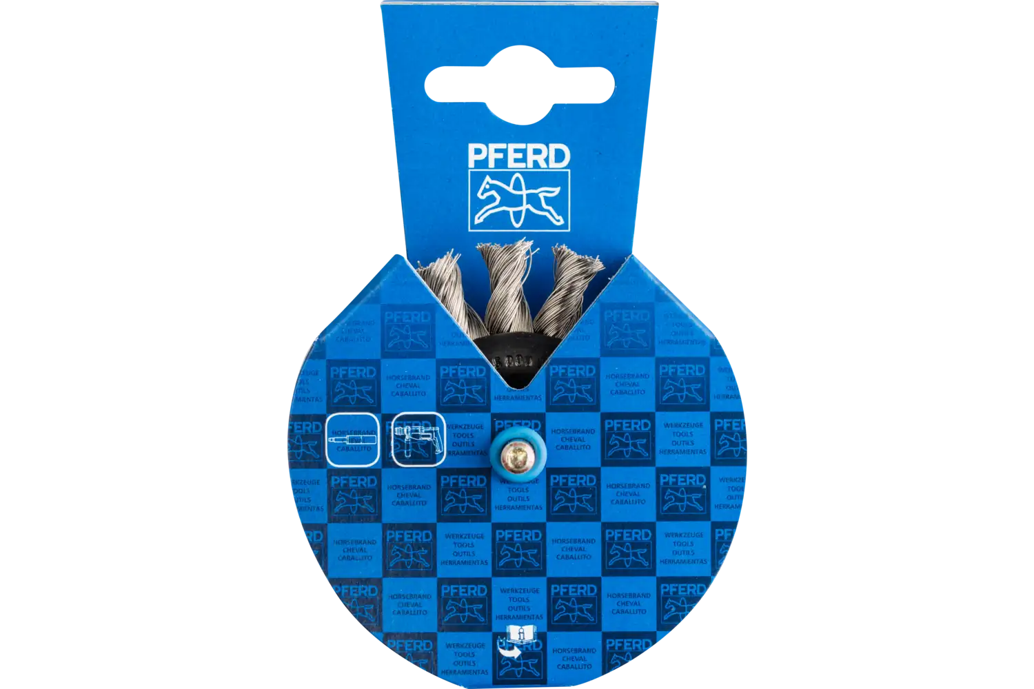 Perie circulară împletită (heavy-duty) din sârmă de oțel POS RBG 7006/6 INOX 0,35