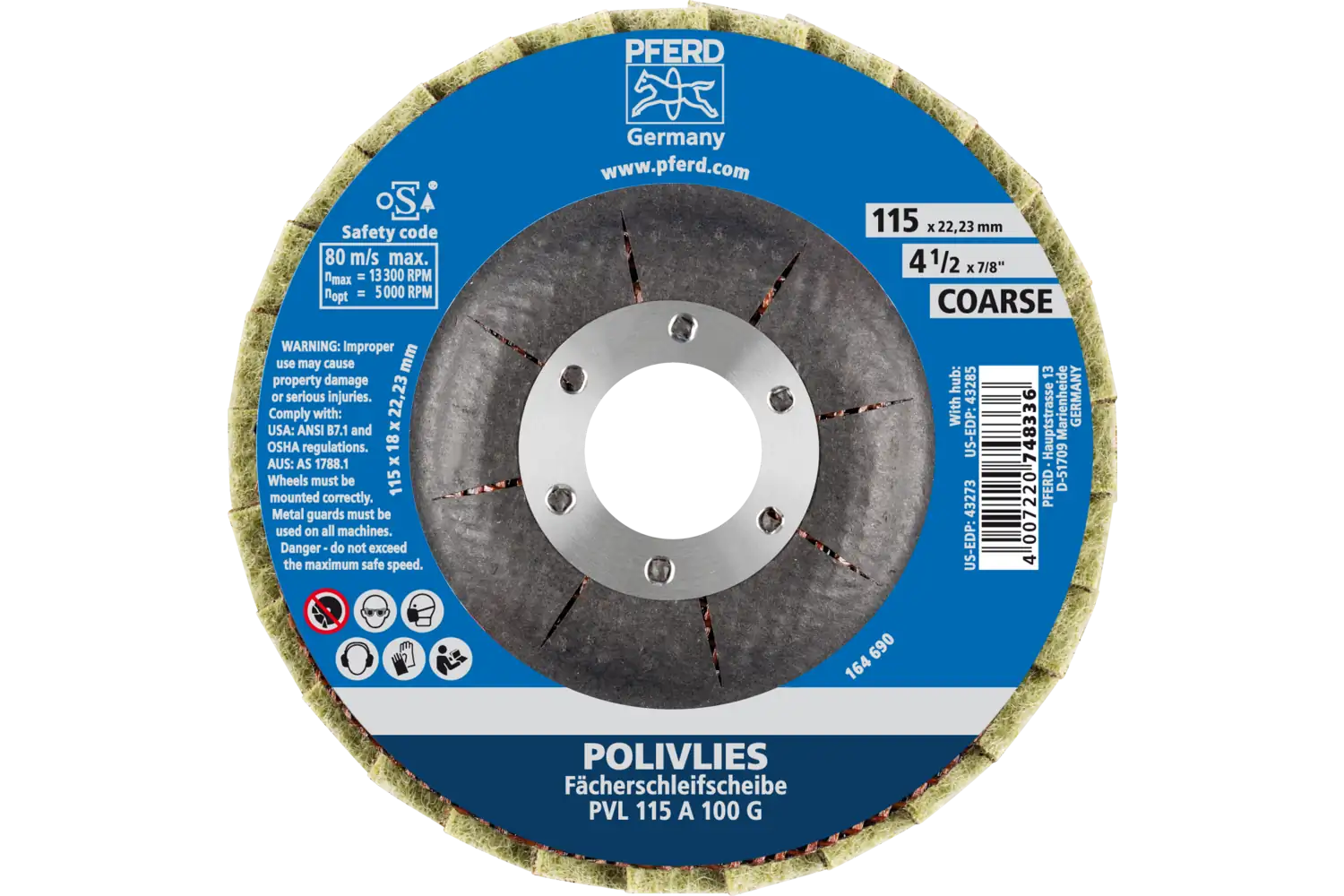 Polivlies Flap Discs Pvl PVL 115 A 100 G 3