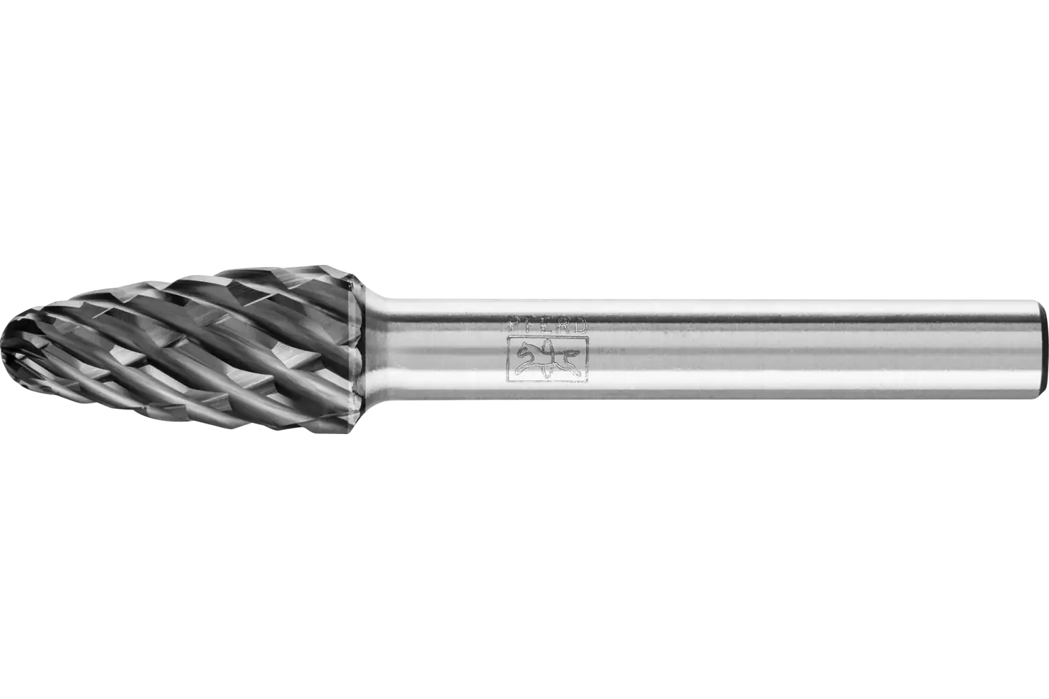 Freză biax din carbură metalică, formă de ogivă sferică (RBF) RBF 1020/6 STEEL HC-FEP