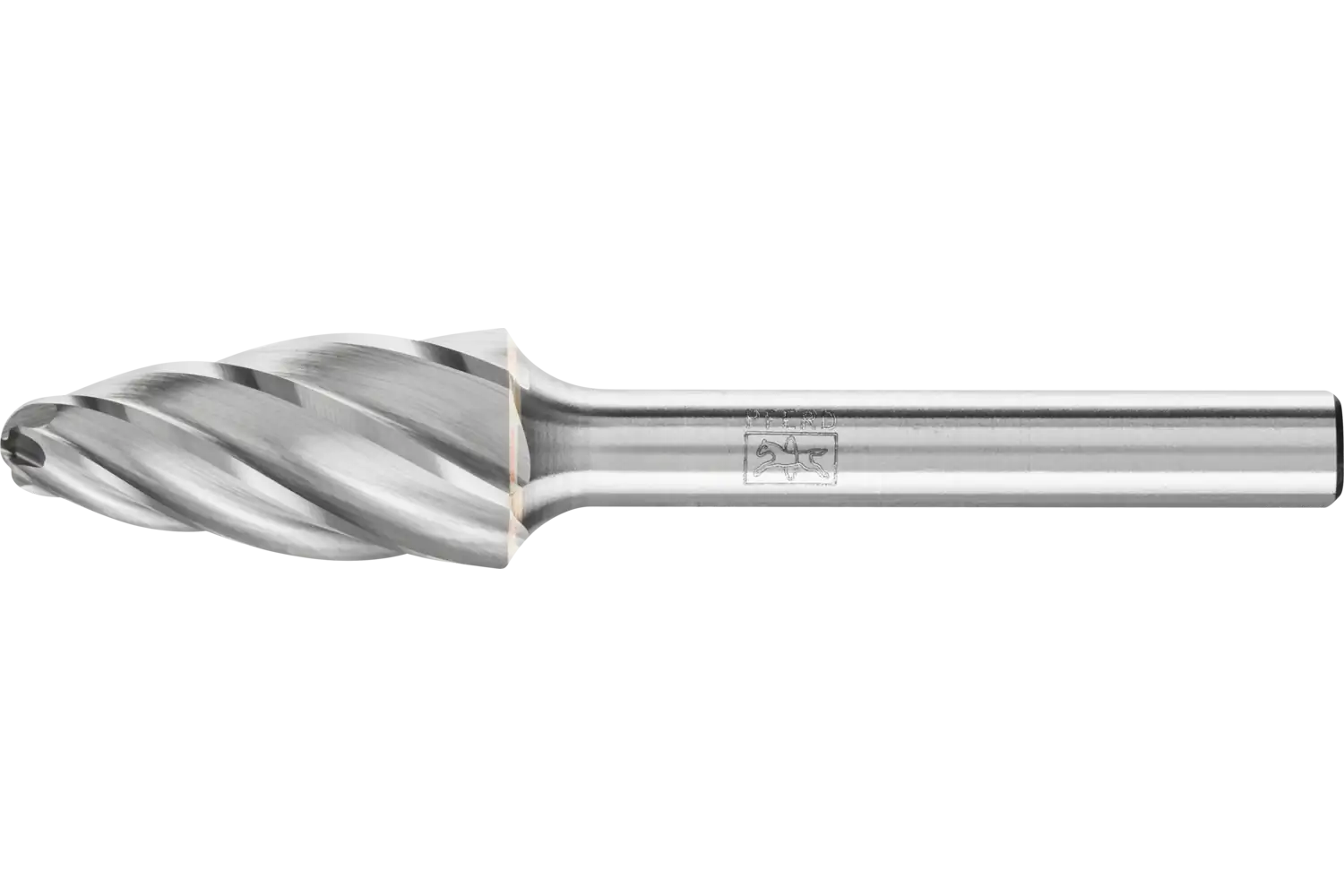 Freză biax din carbură metalică, formă de ogivă sferică (RBF) RBF 1225/6 ALU