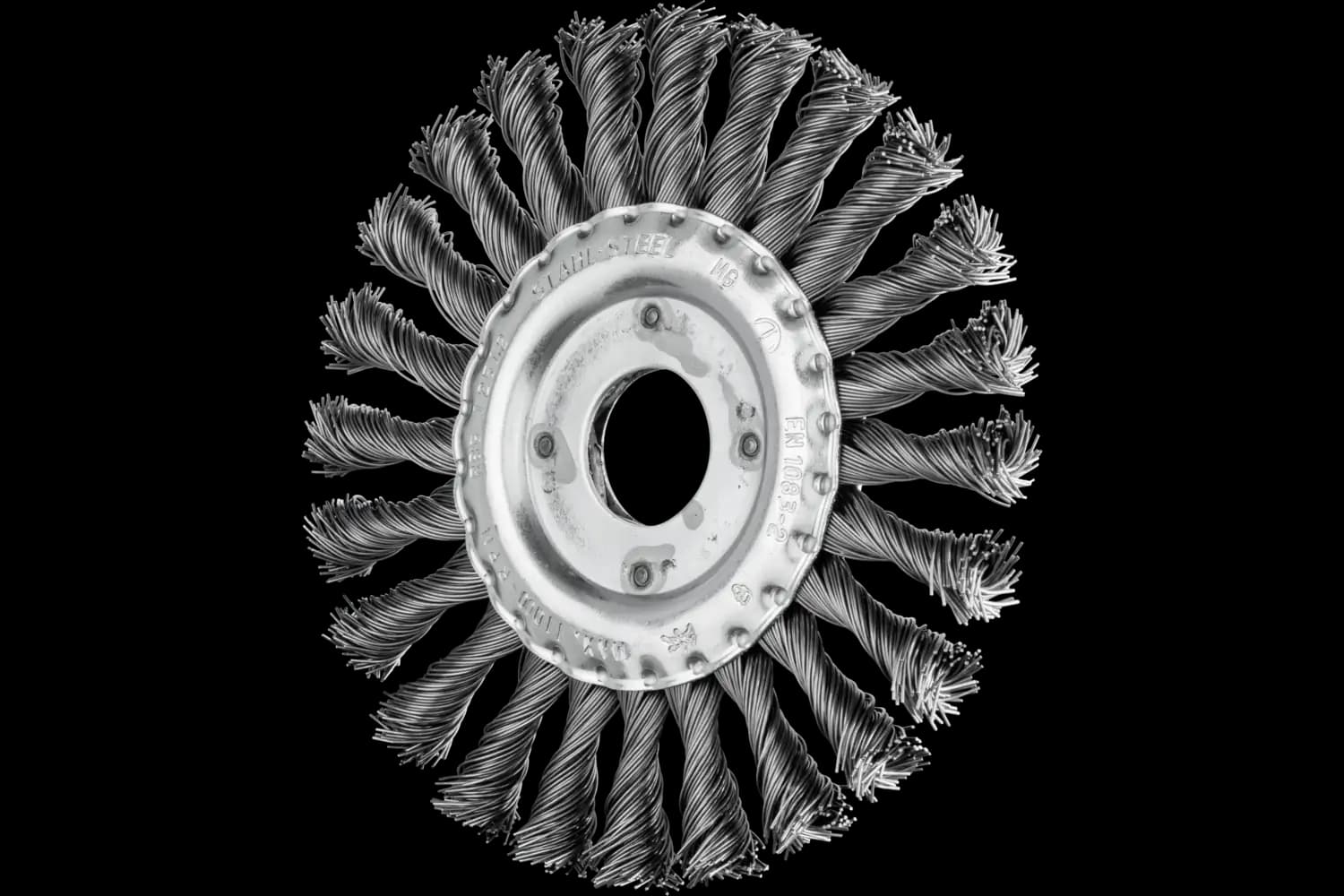 Perie circulară împletită (heavy-duty) din sârmă de oțel RBG 12512/22,2 ST 0,50