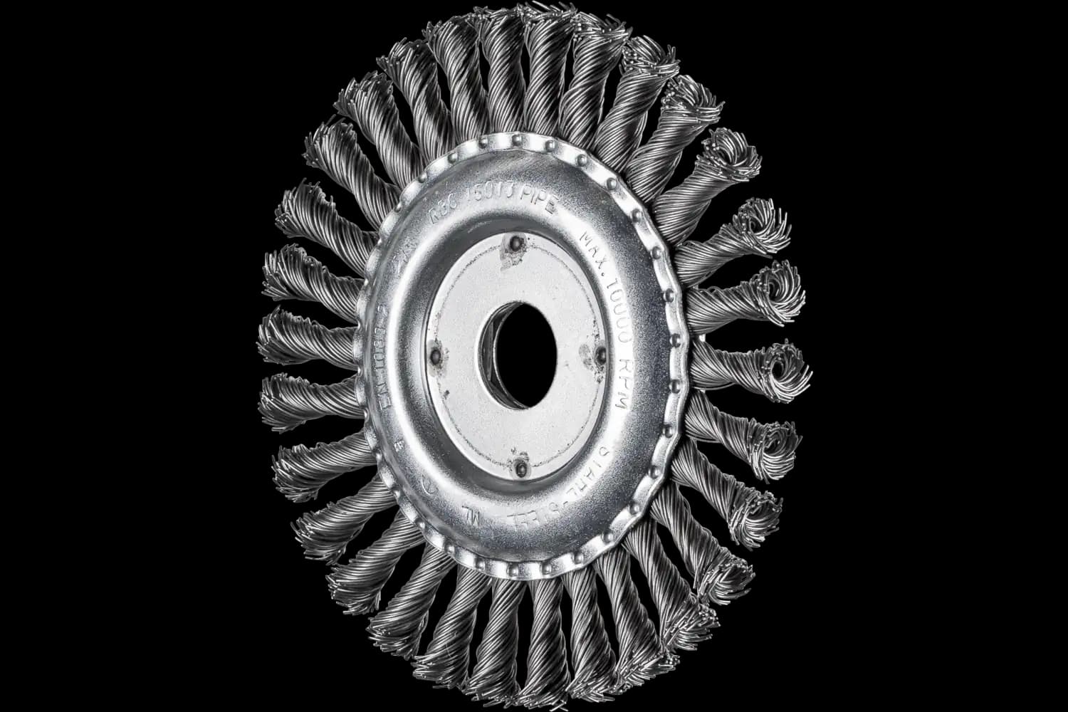 Perie circulară împletită (heavy-duty) din sârmă de oțel POS RBG 15013/22,2 ST 0,60
