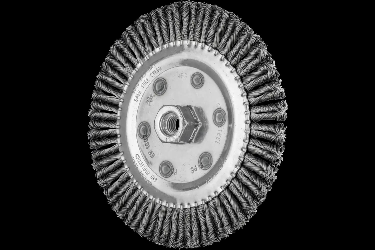 Perie circulară împletită (heavy-duty) din sârmă de oțel RBG 17806/M14 PIPE CT ST 0,50 72Z
