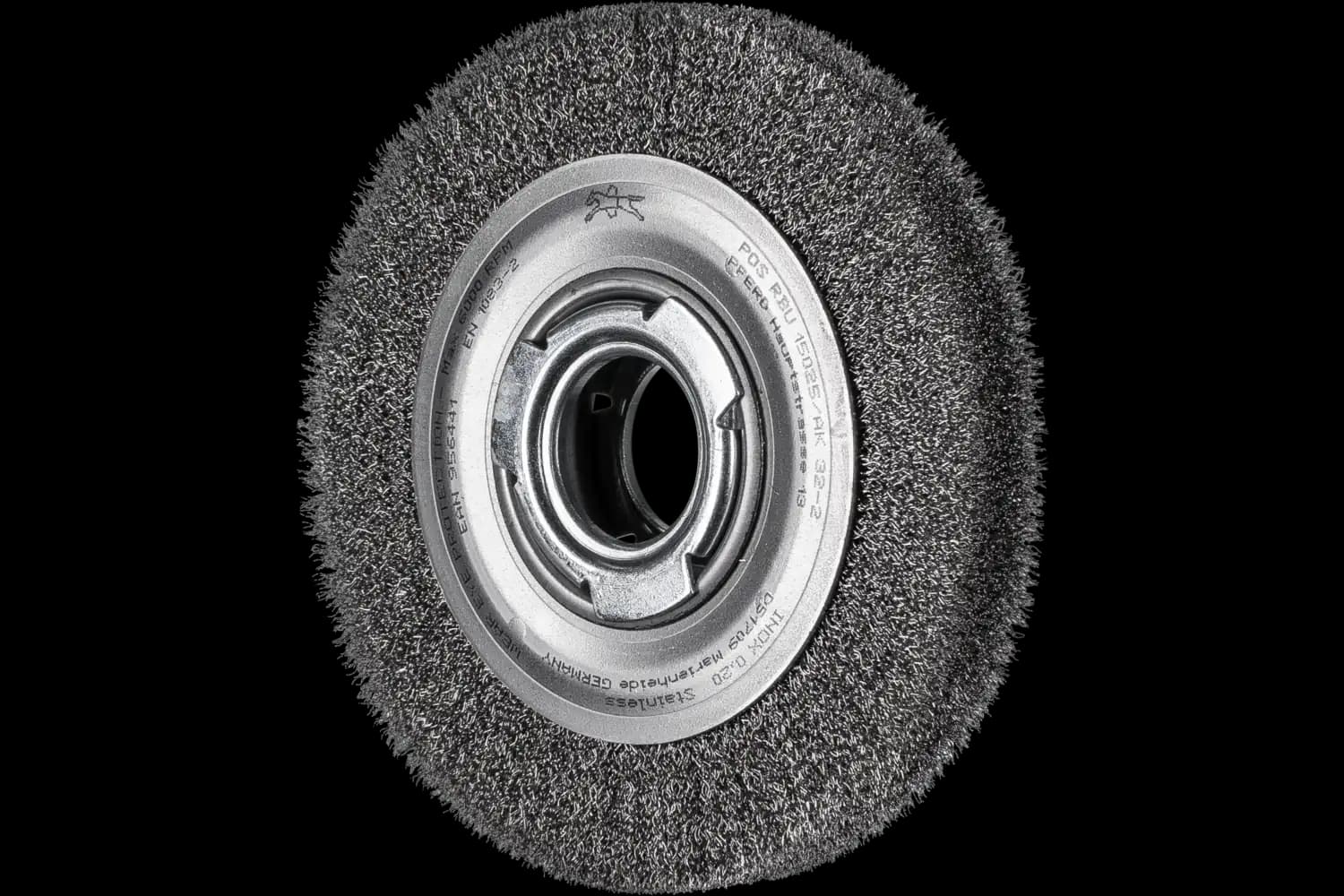 Perie circulară din sârmă de oțel POS RBU 15025/AK32-2 INOX 0,20