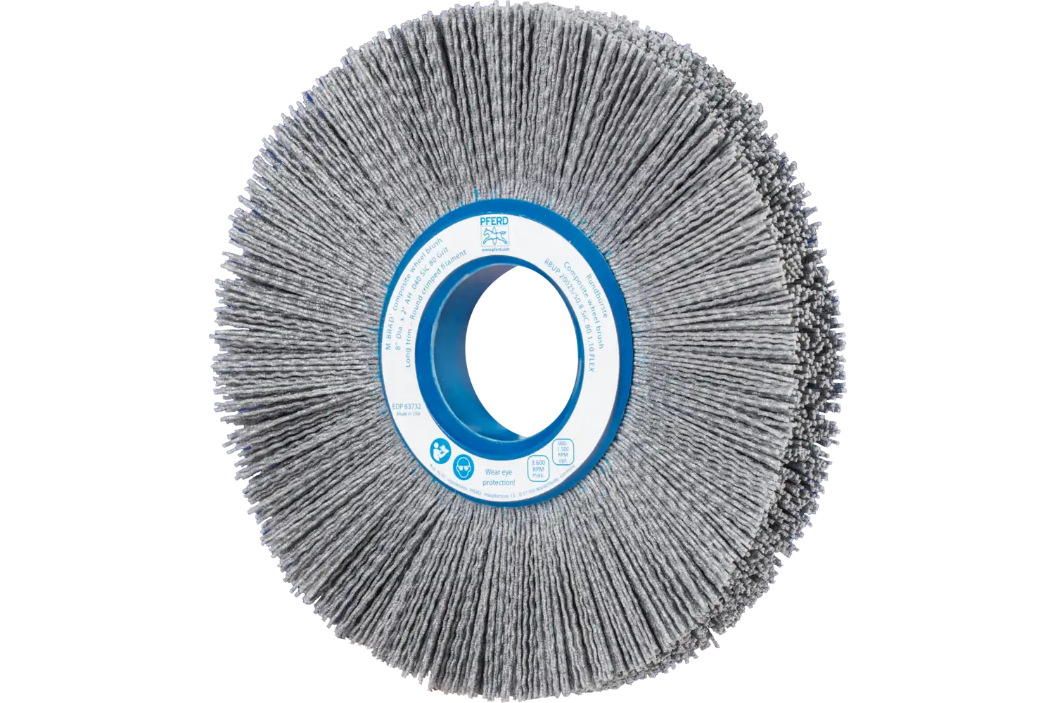 Perie circulară din tije abrazive SiC (siliciu-carbură) RBUP 20025/50,8 SiC 80 1,10 FLEX