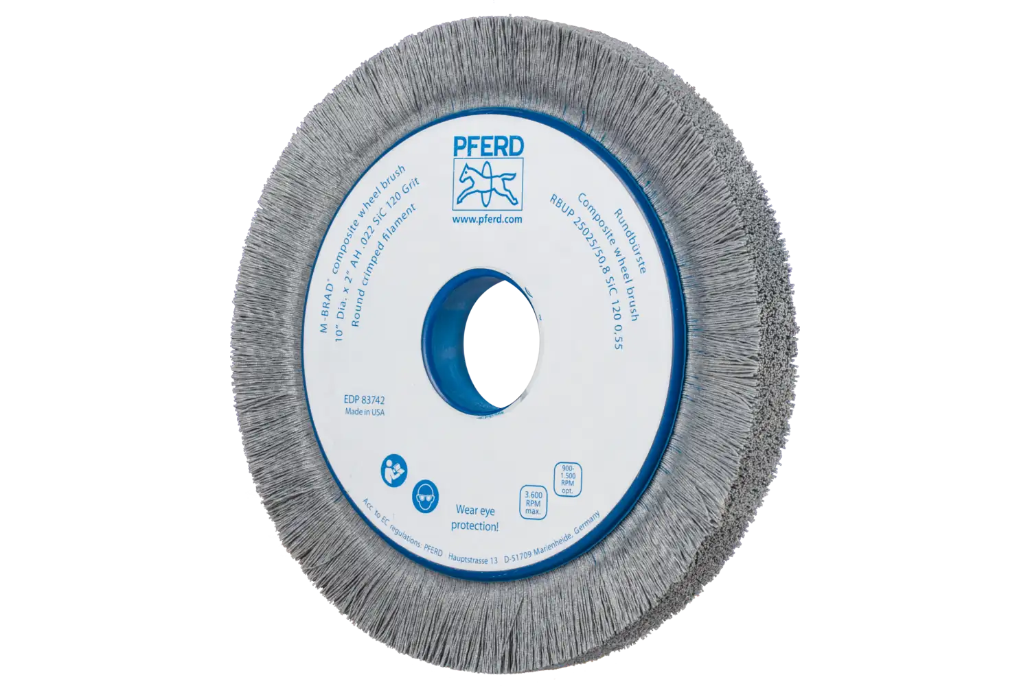 Perie circulară din tije abrazive SiC (siliciu-carbură) RBUP 25025/50,8 SiC 120 1,10